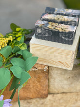 Load image into Gallery viewer, “I CHOOSE TO HEAL” Charcoal & Rose Body Bar